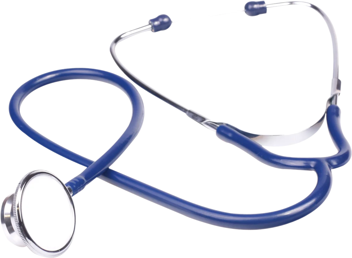 Professional Medical Blue Stethoscope High-Resolution Detailed Clipart Design