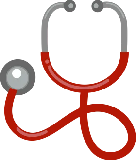 Professional Medical Diagnostic Stethoscope Clipart Illustration Design