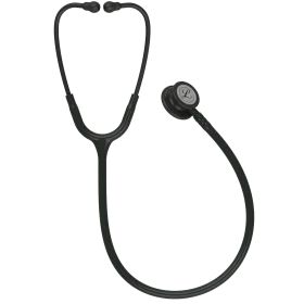 Professional Medical Diagnostic Stethoscope Clipart with Black Color Scheme