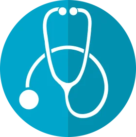 Professional Medical Diagnostic Stethoscope Icon Clipart Design Element