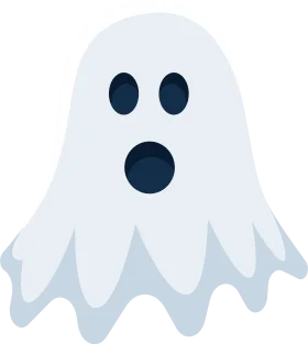 Adorable Spooky Spirit: Charming Halloween Ghost Clipart Design