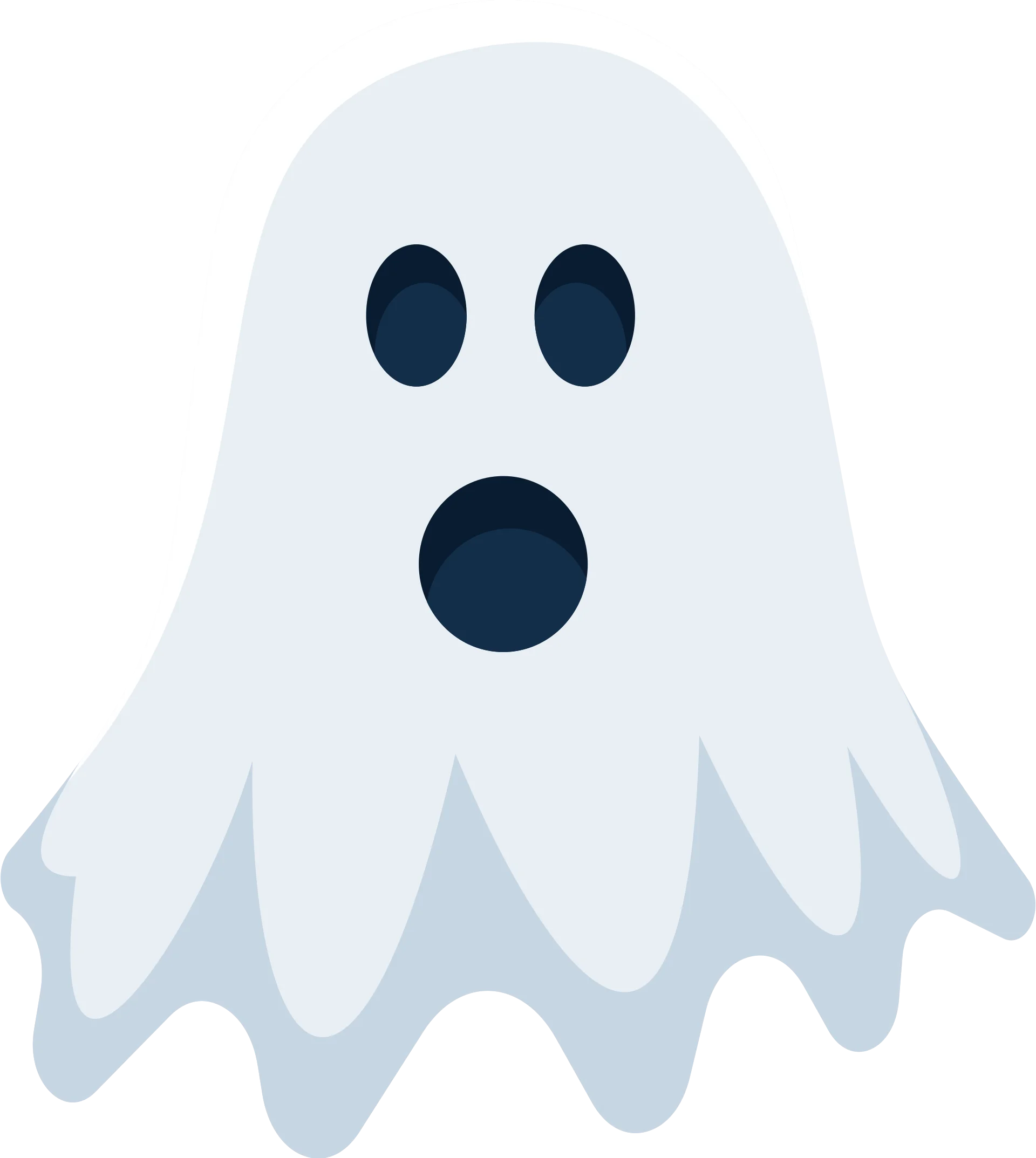 Adorable Spooky Spirit: Charming Halloween Ghost Clipart Design