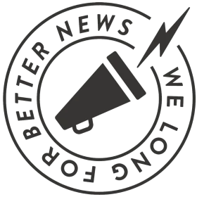Better News Longing for Better Reporting Megaphone Clipart Logo Design