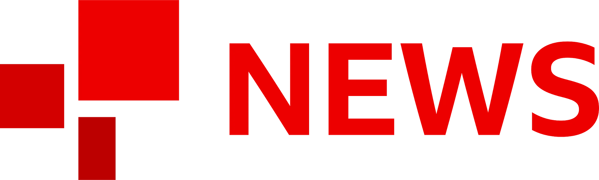 Modern Red and White News Media Clipart Logo Design Concept