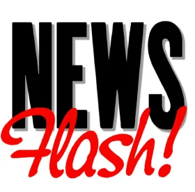 News Flash Breaking Headline Typography Graphic Clipart Design Element