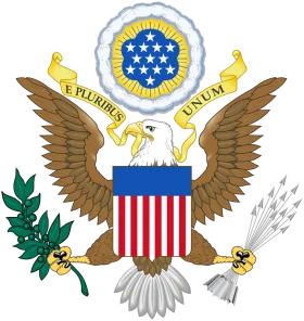 Official United States Great Seal Emblem Clipart with Heraldic National Symbols