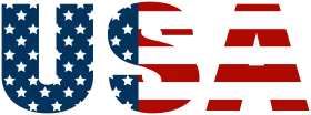Patriotic USA Letters Clipart Showcasing National Pride and American Spirit