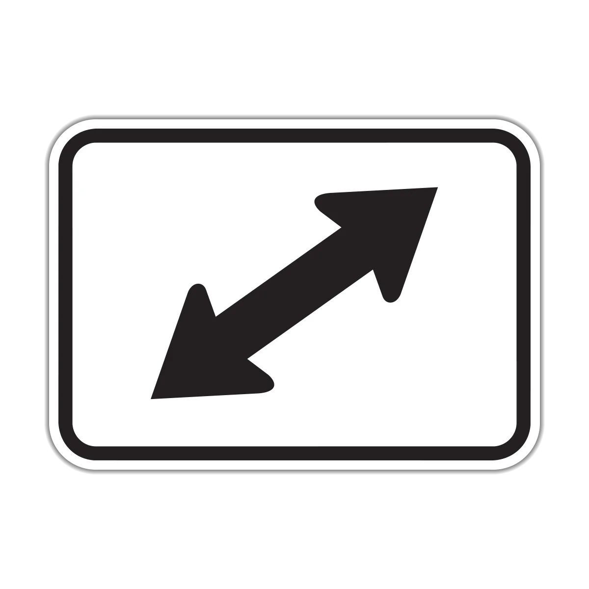 Bi-Directional Arrow Clipart Sign Indicating Opposite Movement Directions