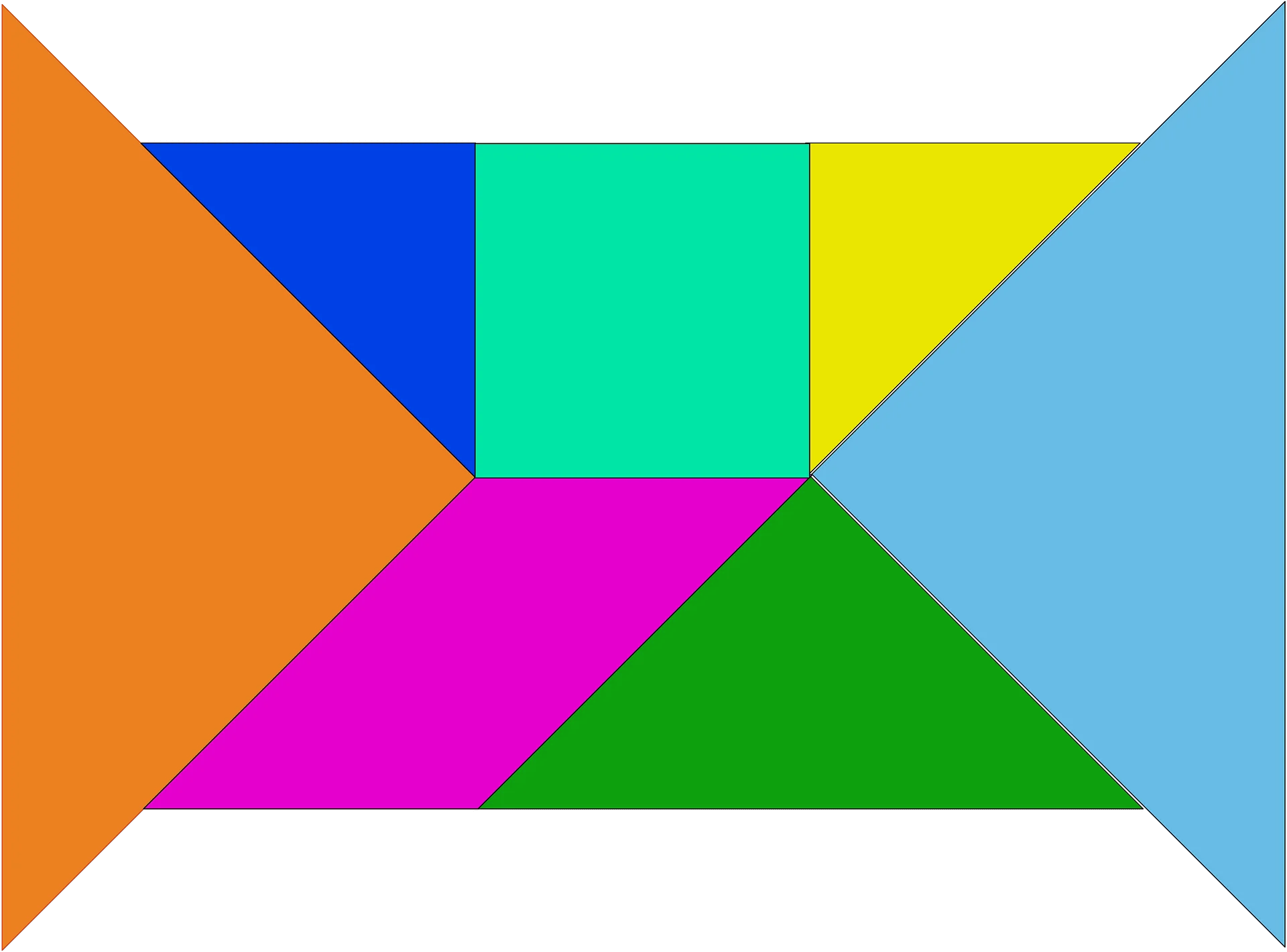Geometric Mosaic Clipart: A Kaleidoscope of Colorful Angular Shapes