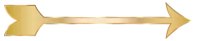 Golden Metallic Pointed Arrow Clipart with Elegant Sleek Design