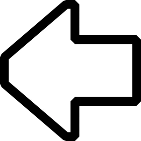 Minimalist Black and White Sharp-Edged Directional Arrow Clipart Design