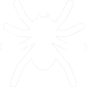 Minimalist Black and White Spider Silhouette Clipart Design for Graphic Projects