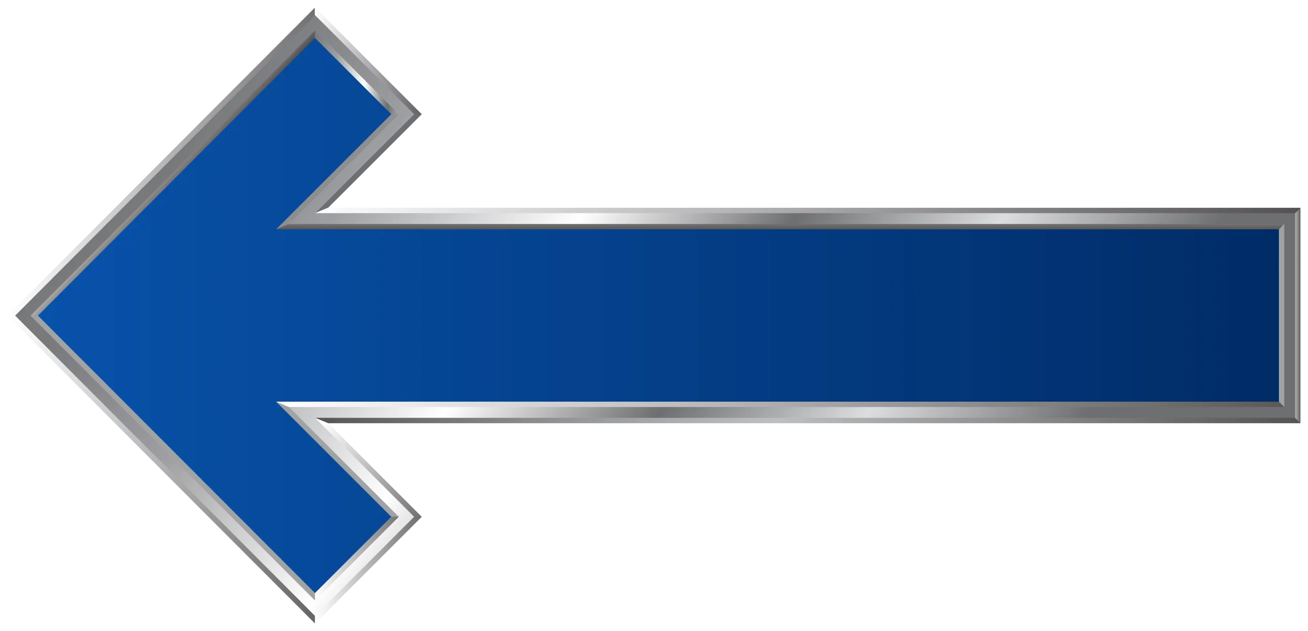 Sleek Azure Blue Directional Pointer Clipart with Modern Geometric Design