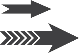Sleek Modern Directional Arrows Clipart Design with Dynamic Chevron Accents