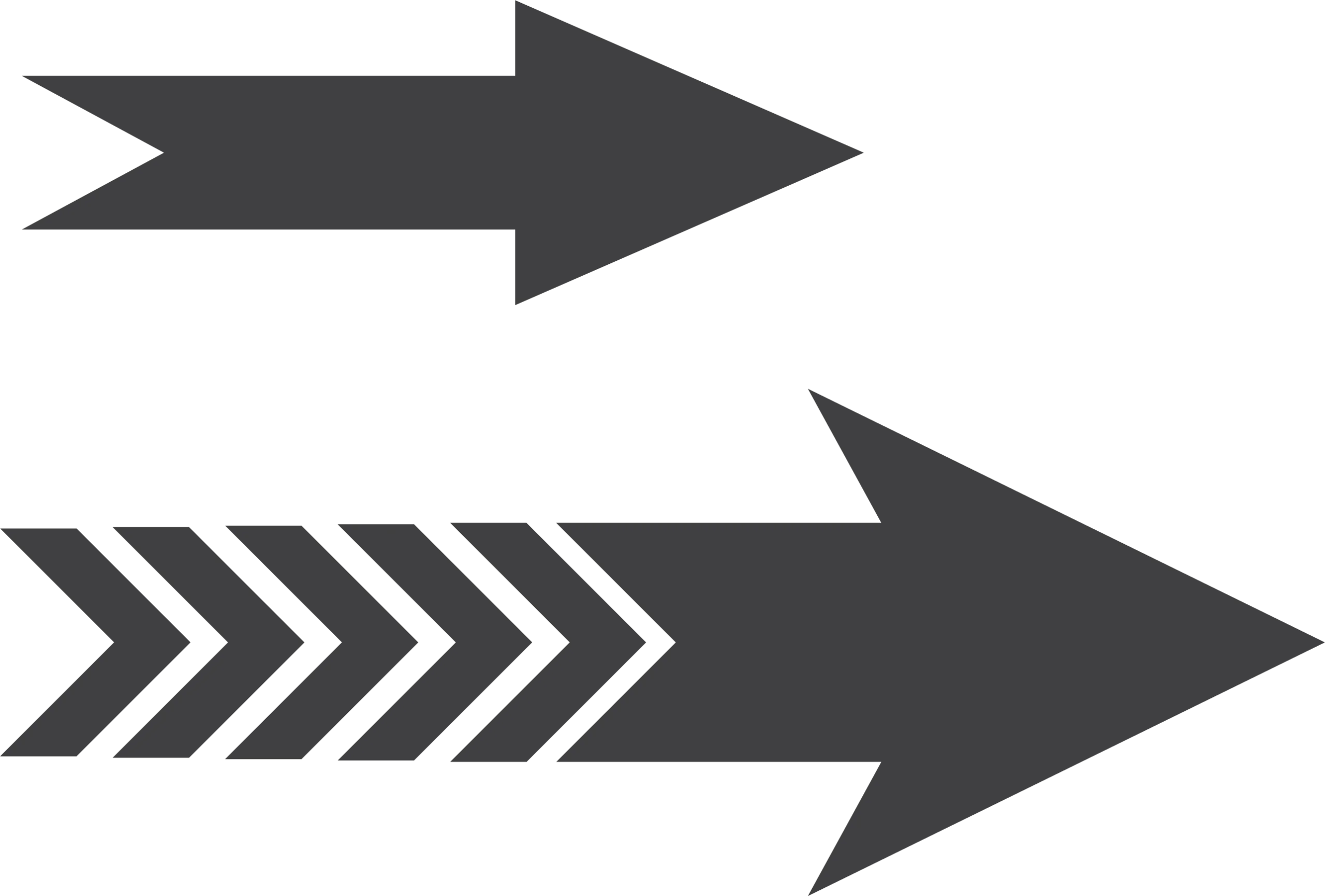 Sleek Modern Directional Arrows Clipart Design with Dynamic Chevron Accents