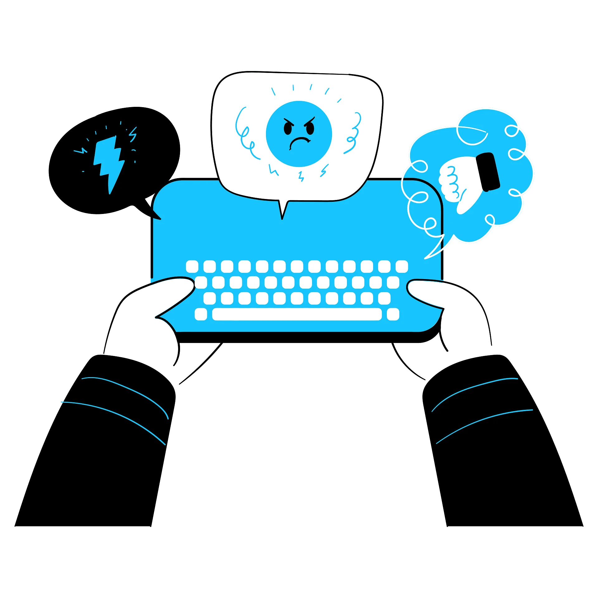 Digital Communication Clipart: Navigating Online Interaction and Emotional Expression