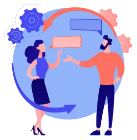 Effective Business Communication Clipart Illustrating Collaborative Dialogue