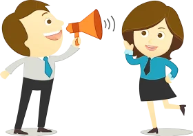 Effective Communication Clipart Showcasing Professional Dialogue and Expression