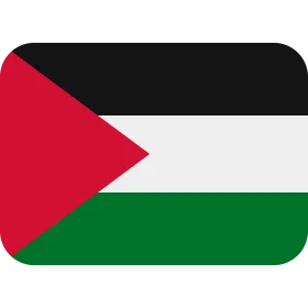 Official Palestinian National Flag Clipart Vector Graphic Design Element