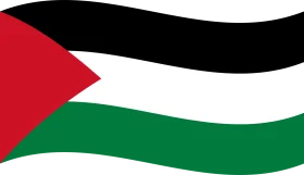 Palestinian National Flag Clipart - Symbolic Representation of Solidarity and Identity
