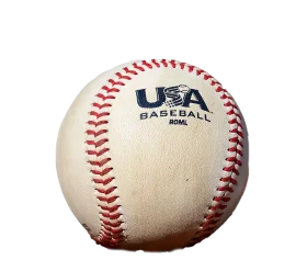Authentic USA Baseball Official League Clipart with Red Stitching