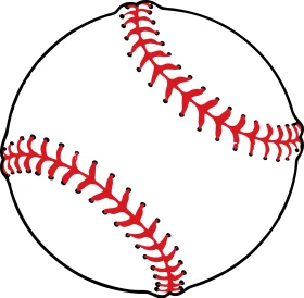 Classic Baseball Clipart Illustration: Iconic Sport's Symbolic Representation in Simple Design