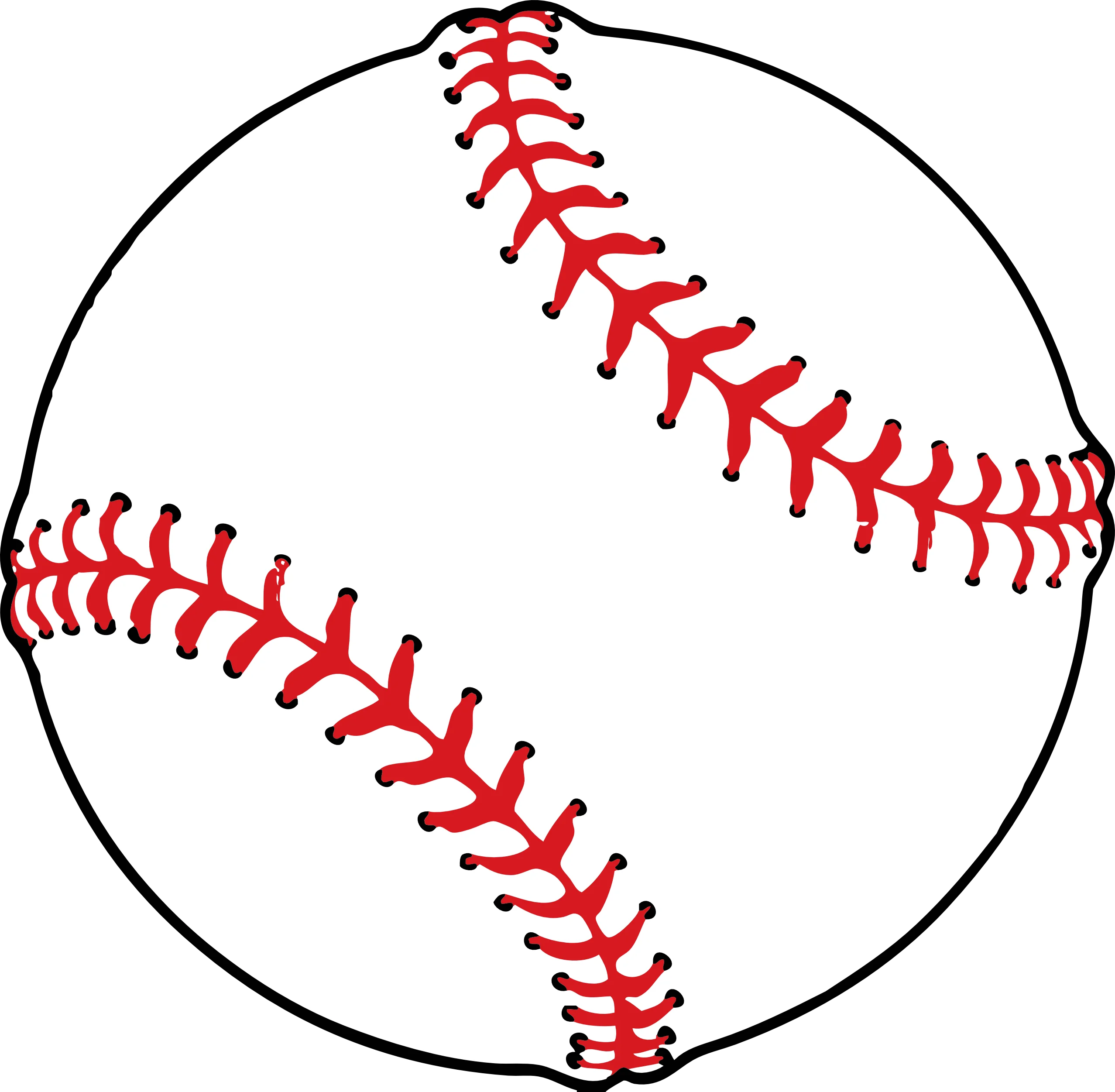 Classic Baseball Clipart Illustration: Iconic Sport's Symbolic Representation in Simple Design