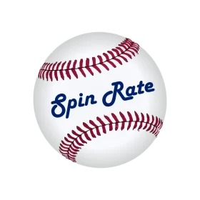 Classic Baseball Spin Rate Official Sports League Clipart Design