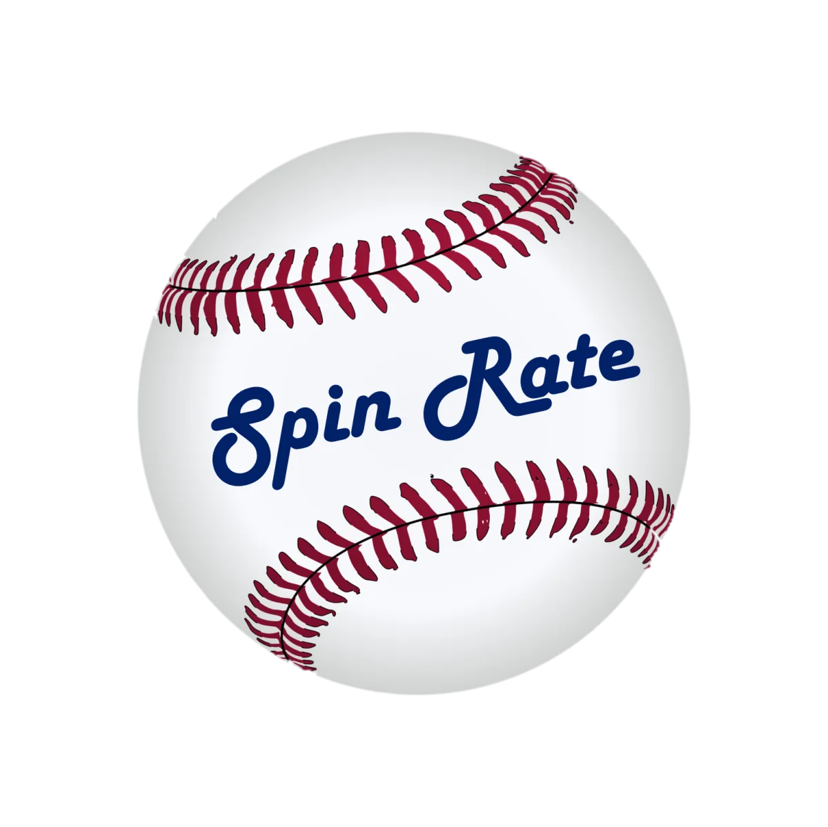 Classic Baseball Spin Rate Official Sports League Clipart Design