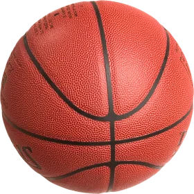 Classic Orange Basketball Clipart: Textured Spherical Sports Equipment Design