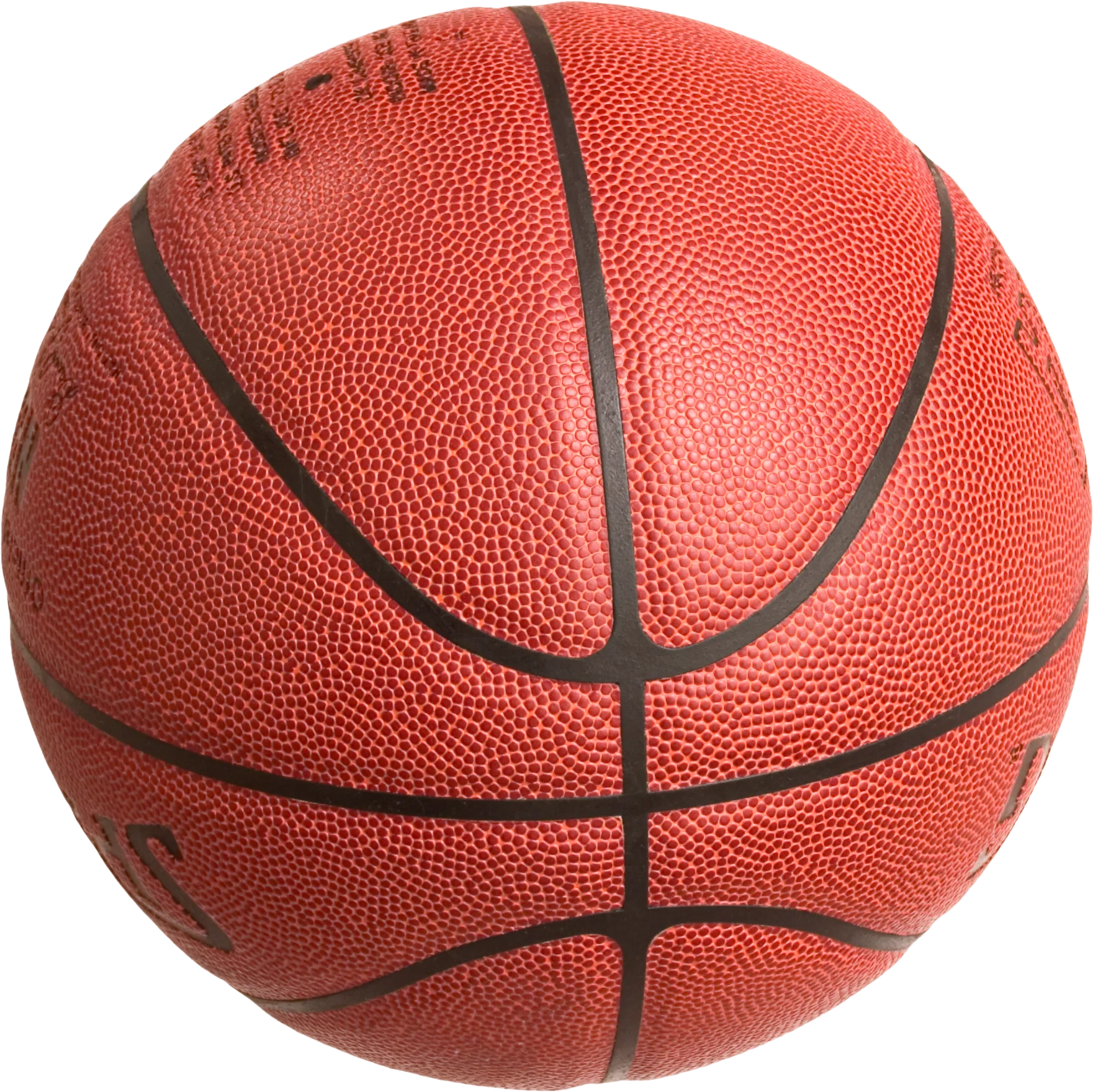 Classic Orange Basketball Clipart: Textured Spherical Sports Equipment Design