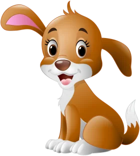 Adorable Cartoon Bunny Clipart: Charming Brown and White Rabbit Illustration