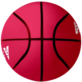 Bold Red Basketball Clipart Illustration: Sports Design Element with Clean Lines