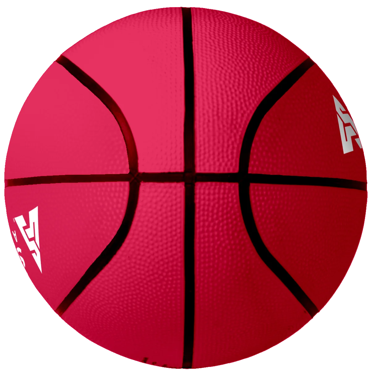 Bold Red Basketball Clipart Illustration: Sports Design Element with Clean Lines