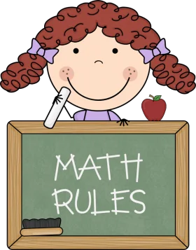 Cheerful Student Celebrating Mathematical Mastery with Adorable School Clipart