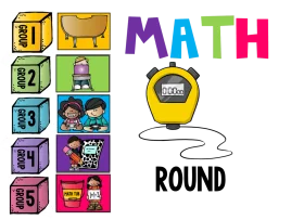 Colorful Math Educational Clipart Showcasing Learning Blocks and Stopwatch