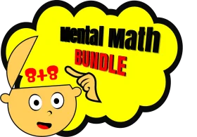 Engaging Mental Math Bundle Clipart with Cartoon Character Solving Arithmetic