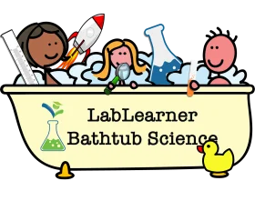 LabLearner Bathtub Science: Playful Educational Scientific Discovery Clipart for Kids