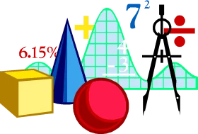 Mathematical Geometry and Calculation Tools Clipart Collection