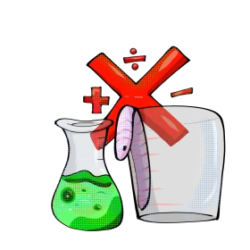 Scientific Laboratory Glassware and Equipment Experimental Clipart Illustration