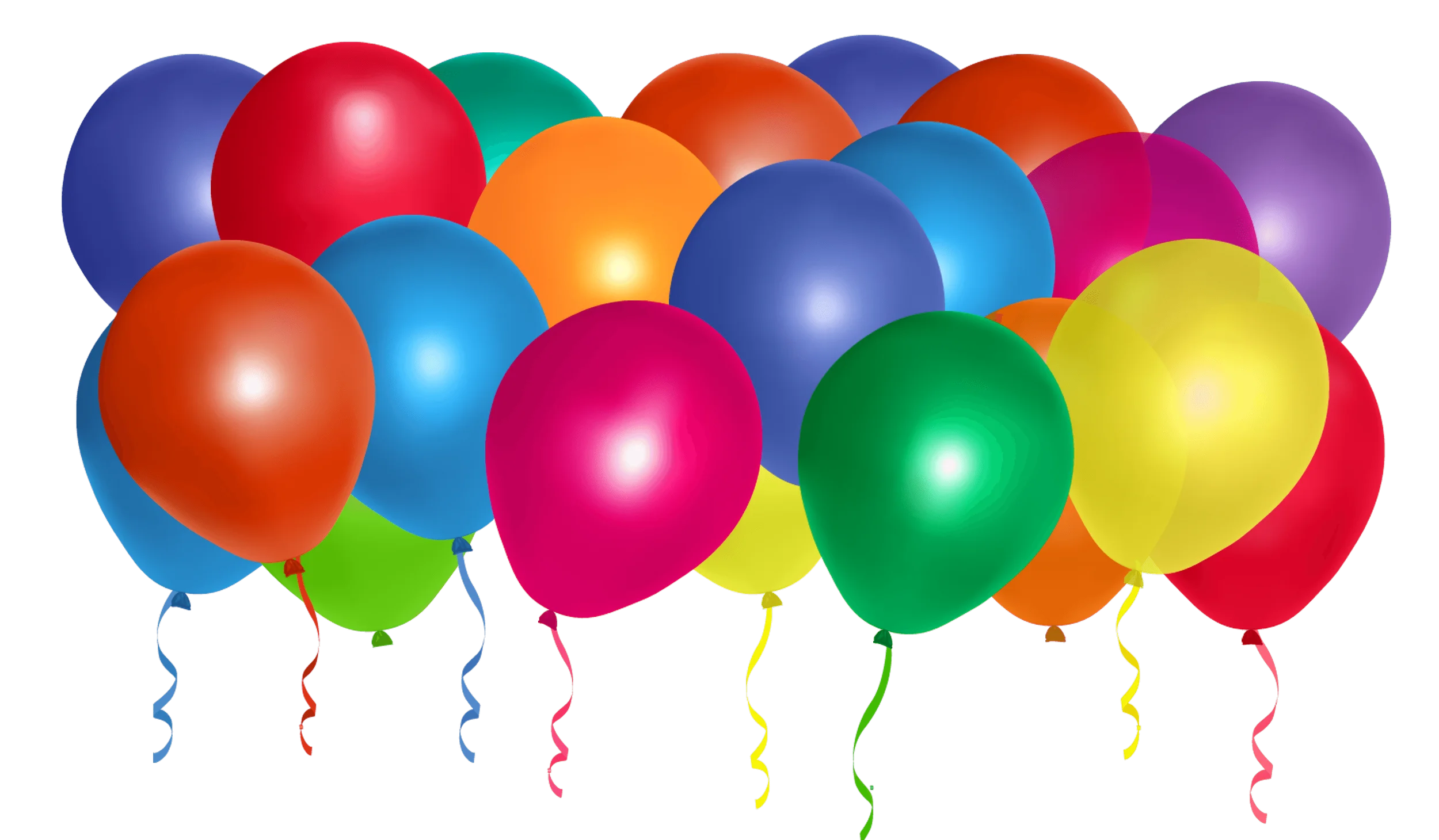 Festive Party Celebration Balloons Clipart Collection of Colorful Joy