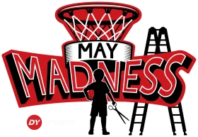 May Madness Basketball Tournament Graphic Design Clipart Illustration