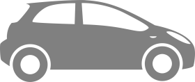 Sleek Minimalist Electric City Car Silhouette Clipart Design