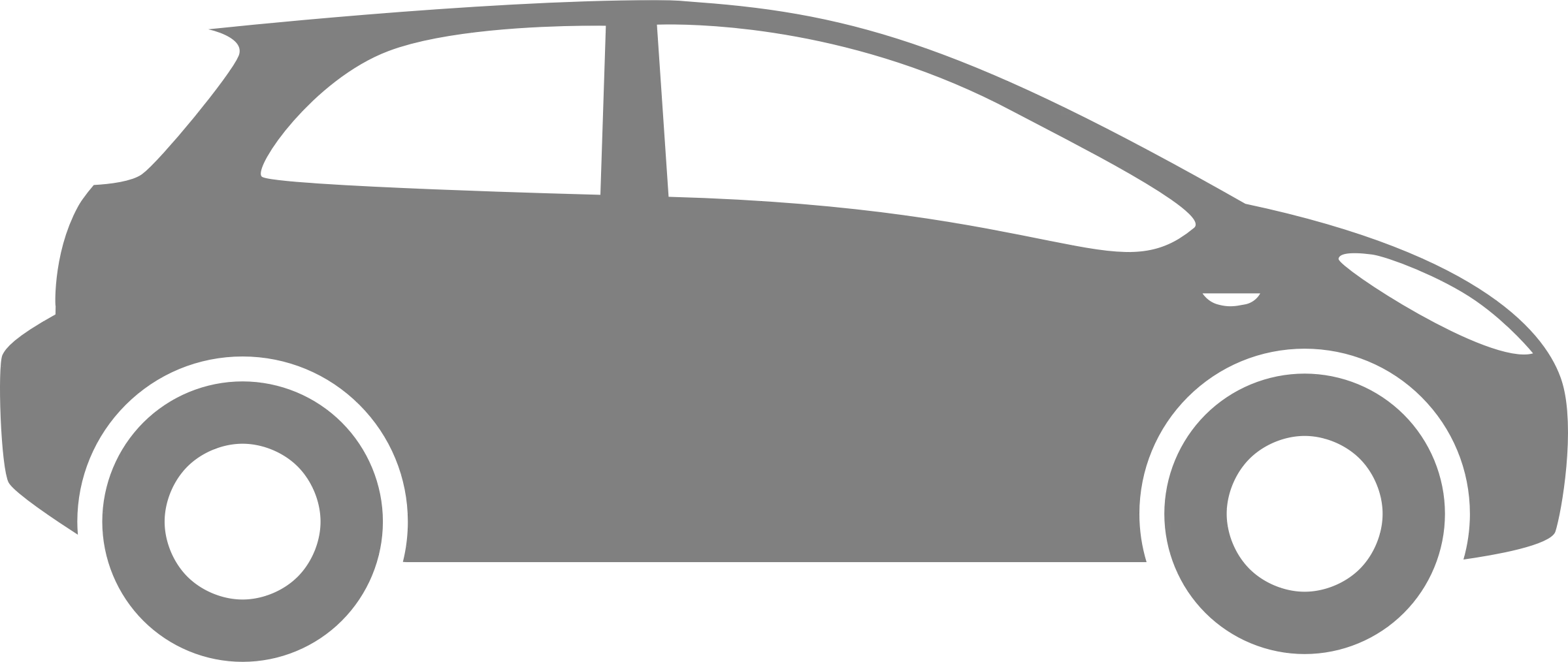 Sleek Minimalist Electric City Car Silhouette Clipart Design