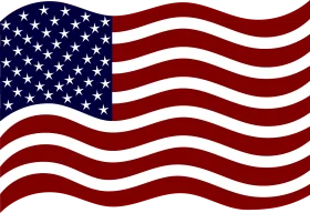 Majestic Waving American Flag Clipart - Stars and Stripes in Patriotic Glory