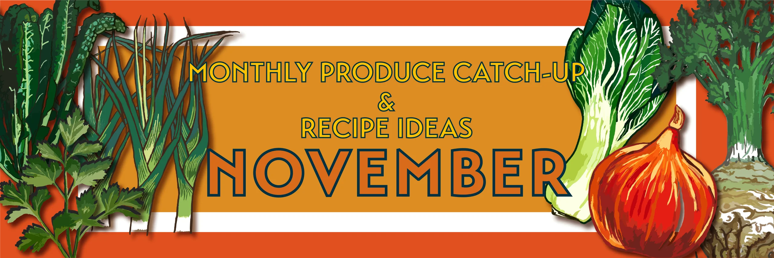 Festive Autumn Harvest Vegetables Clipart Illustration for November Celebration