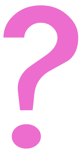 Stunning Magenta Question Mark Clipart - Curiosity and Inquiry Graphic Design Element