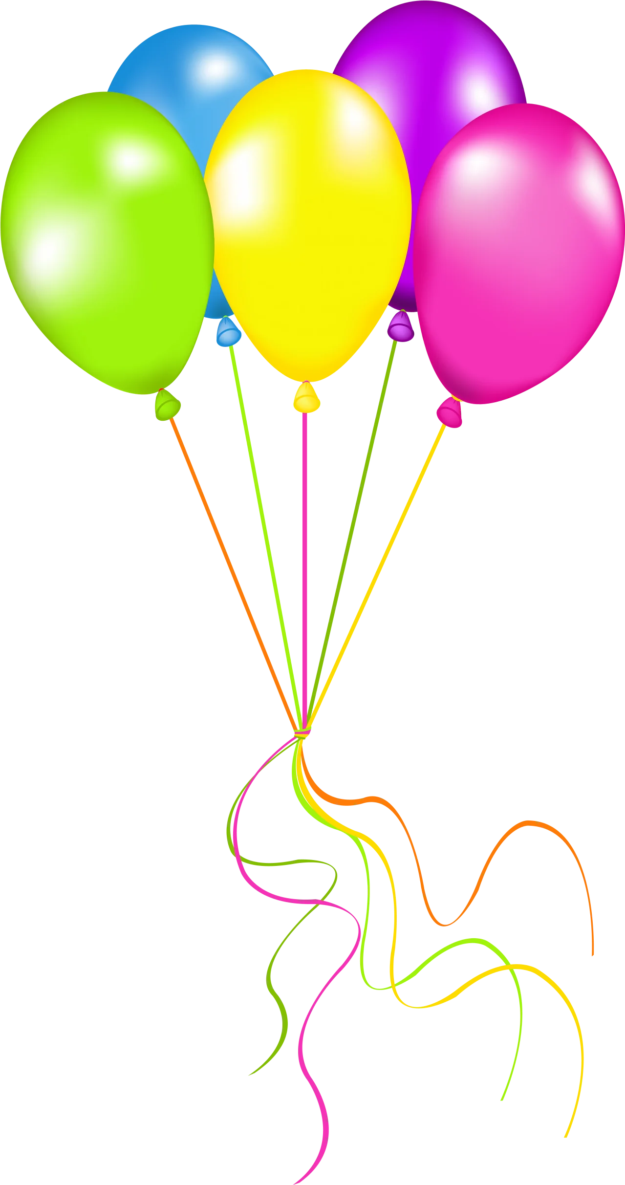 Cheerful Festive Celebration Balloons Clipart Design for Party Decorations