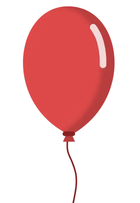Cheerful Red Balloon Clipart: A Playful Illustration of Joy and Celebration