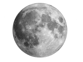 Detailed Grayscale Lunar Surface Clipart: A Photorealistic Representation of Earth's Celestial Companion